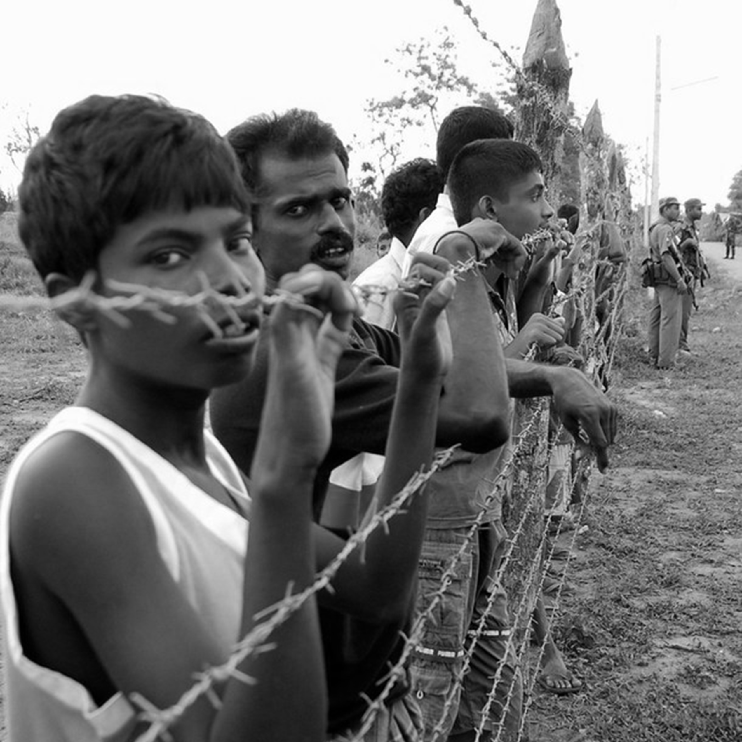 The sprawling tents of Menik Farm