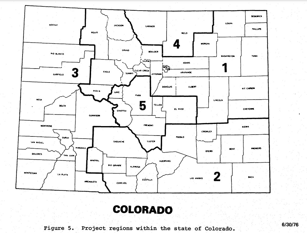 Colorado Regional EMS Plan Map